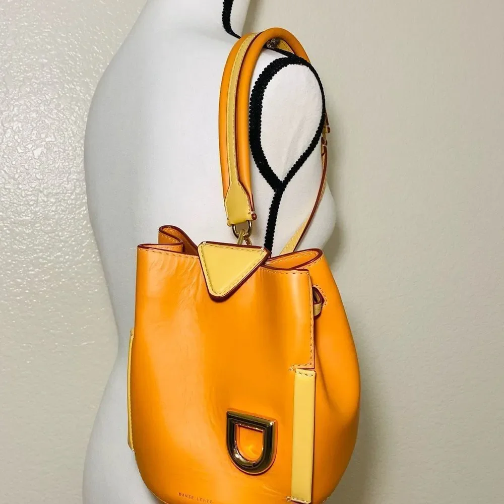 DANSE LENTE Leather Bucket Bag. London. - Picture 1 of 12